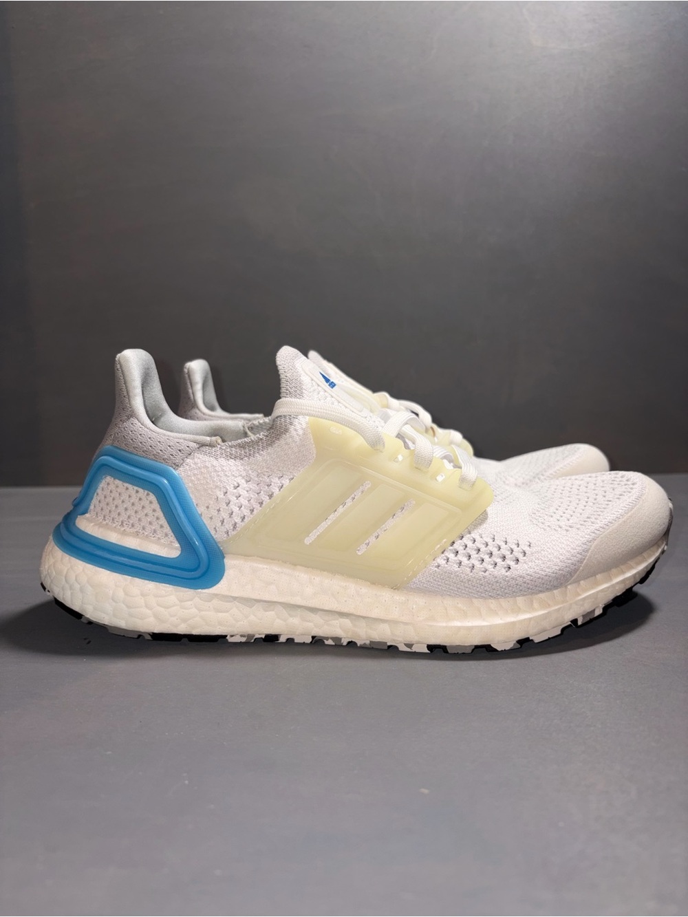 Brand New Adidas Ultraboost 19.5 DNA White Knit Running Shoes Sz 6W